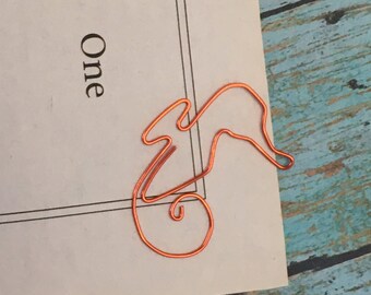 Seahorse Bookmark - Organizer - Paperclip - Filofax Paperclip - Wedding - Party Favor - Wire - Bookmark- Seahorse - Sea - Ocean - Planner