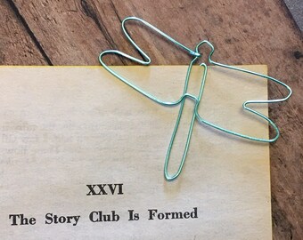 Dragonfly Bookmark - Organizer - Paperclip - Wire Filofax Paperclip - Wedding - Party Favors - Wire - Bookmark- Dragon fly- Dragon Flies