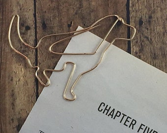 Sitting Dog Bookmark - Wire Filofax Paperclip - Planner Clip - Wedding - Party Favors - Wire - Bookmark- Animal - Puppy - Dog - Dogs - Pet