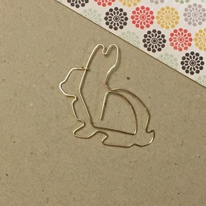 Bunny Bookmark Organizer - Paperclip - Wire Filofax Paperclip - Planner ...