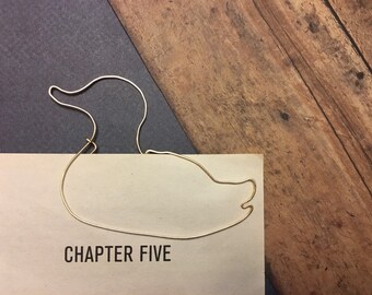 Duck Bookmark - Handmade Animal Organizer Paperclip