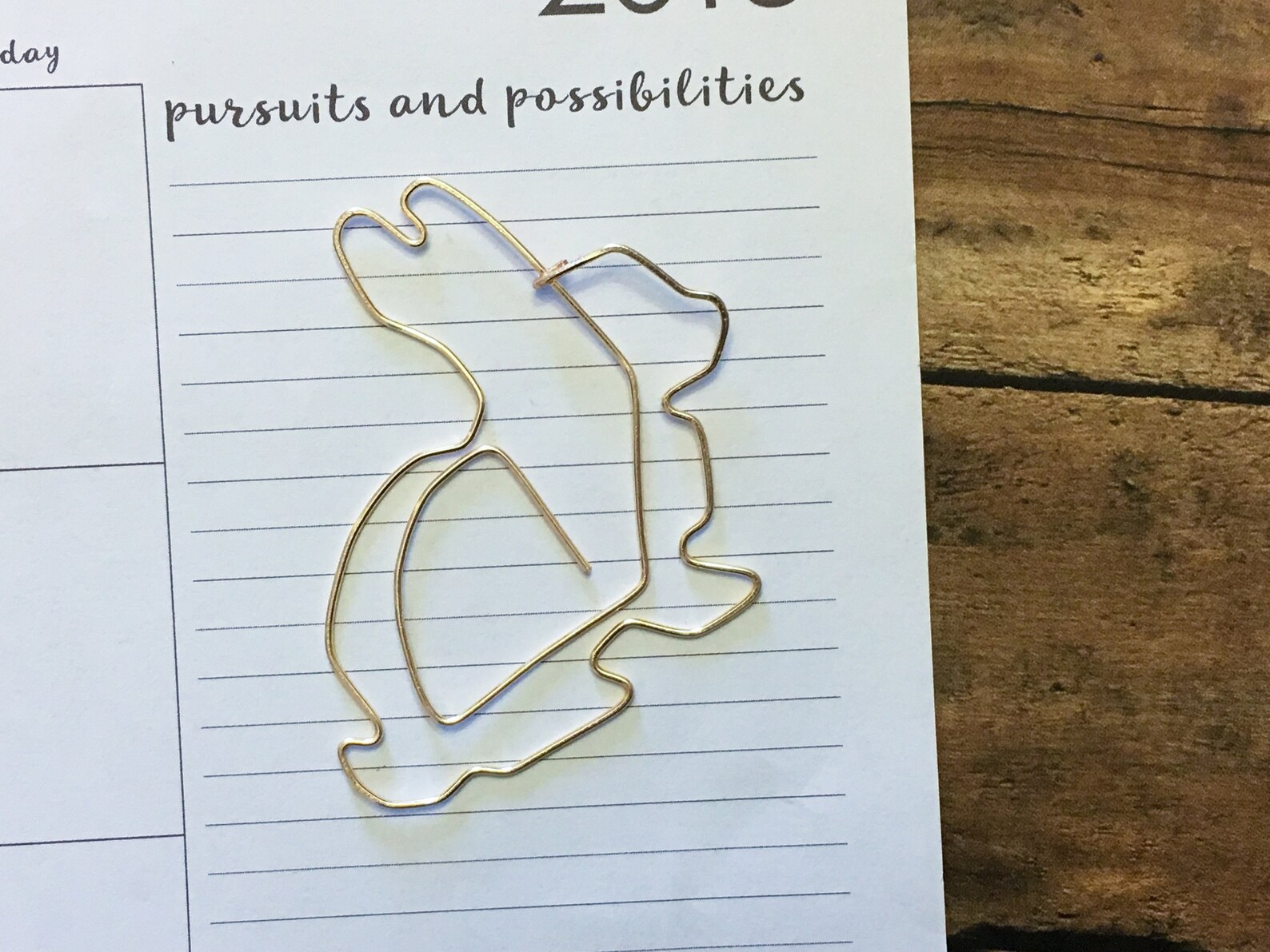 Bunny Bookmark Organizer - Paperclip - Wire Filofax Paperclip - Planner ...