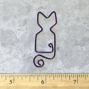 Cat Bookmark Organizer Paperclip Wire Filofax Paperclip Planner Clip Wedding Party Favors Wire Bookmark Cat Kitten Pet image 5