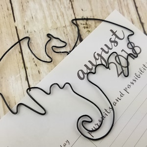 Dragon Bookmark - Wire Filofax Paperclip - Planner Clip - Wedding - Party Favors - Wire - Bookmark - Dragon - Dragons- Fantasy - Mythic