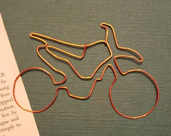 Motorcycle Bookmark - Organizer - Paperclip - Wire Filofax Paperclip - Wedding - Party Favors - Wire - Bike - Race - Car - Vehicle - Outdoor