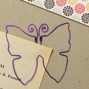 Butterfly Bookmark - Wire Filofax Paperclip - Planner Clip - Wedding - Party Favors - Butterfly - Wire - Bookmark - Butterflies