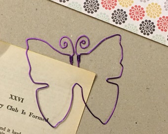 Butterfly Bookmark - Wire Filofax Paperclip - Planner Clip - Wedding - Party Favors - Butterfly - Wire - Bookmark - Butterflies