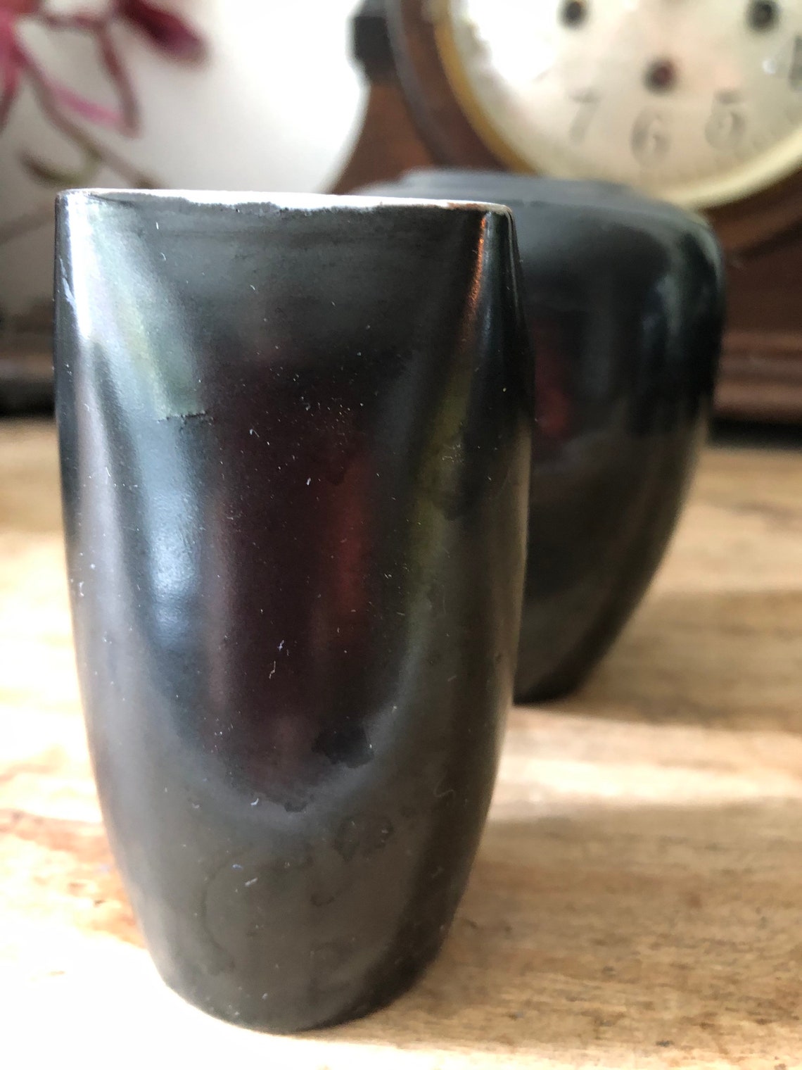 SMALL BLACK VASES Etsy