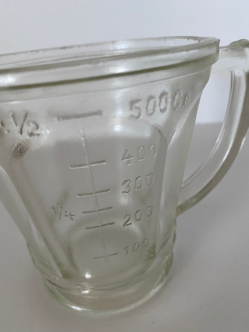 GLASS MEASURING JUG Etsy