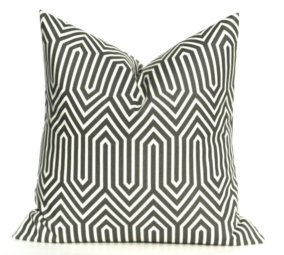 Items similar to Modern Pillows, Euro Pillow Cover, Gray Pillow, Euro