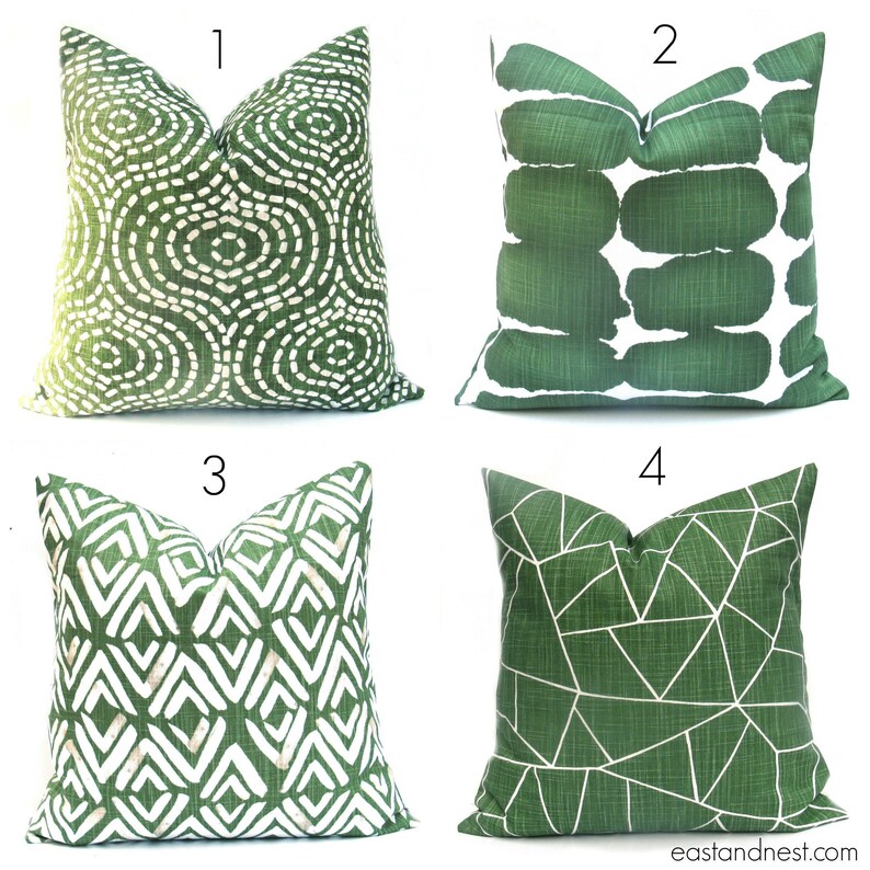Green Pillow , Green Pillow Cover, Green Throw Pillow, Decorative Green Pillow , Accent Pillow, Green toss pillow, Green Cushion image 2