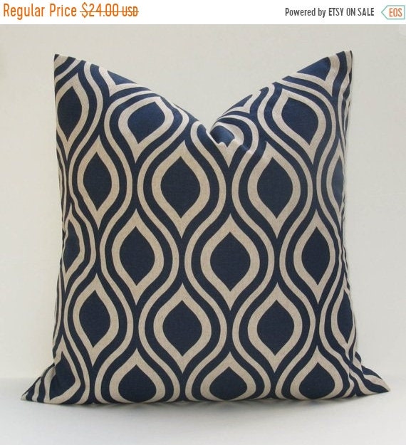 Items similar to 15 Off Sale Euro Pillow Linen Pillow Navy Pillow