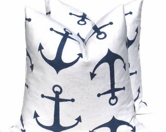 Navy Pillow , Navy Throw pillow, Beach pillow, Decorative pillows, Navy blue pillows, Blue throw pillows, Beach decor, beach pillow
