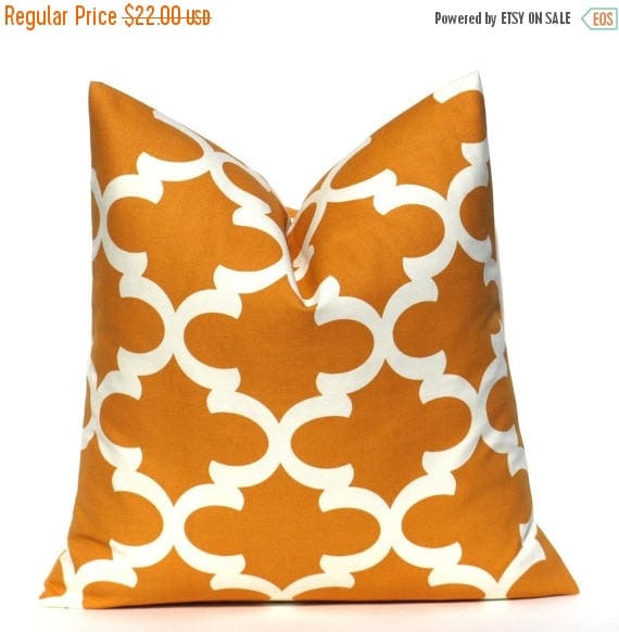 15 Off Sale ORANGE Pillow Covers Euro Pillow Cover 22x22 Etsy