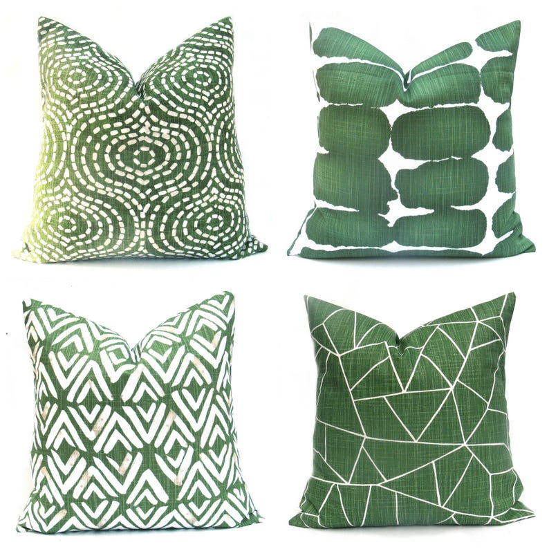 Green Pillow , Green Pillow Cover, Green Throw Pillow, Decorative Green Pillow , Accent Pillow, Green toss pillow, Green Cushion image 1