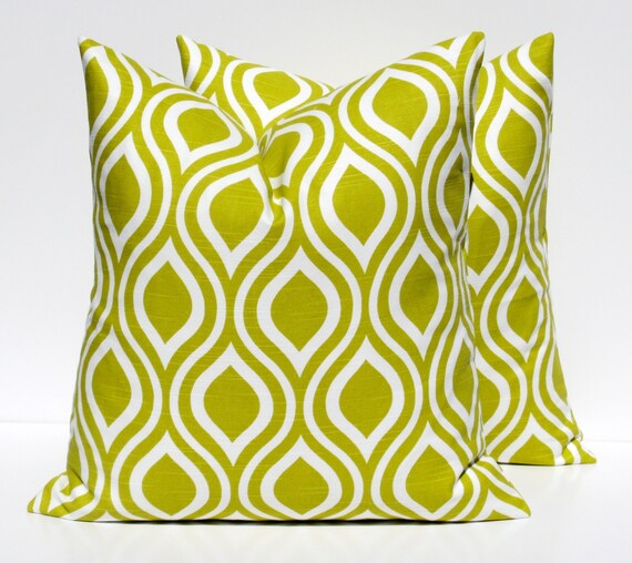 Items similar to Green Pillow Cover Lime Green Pillow Throw Pillow
