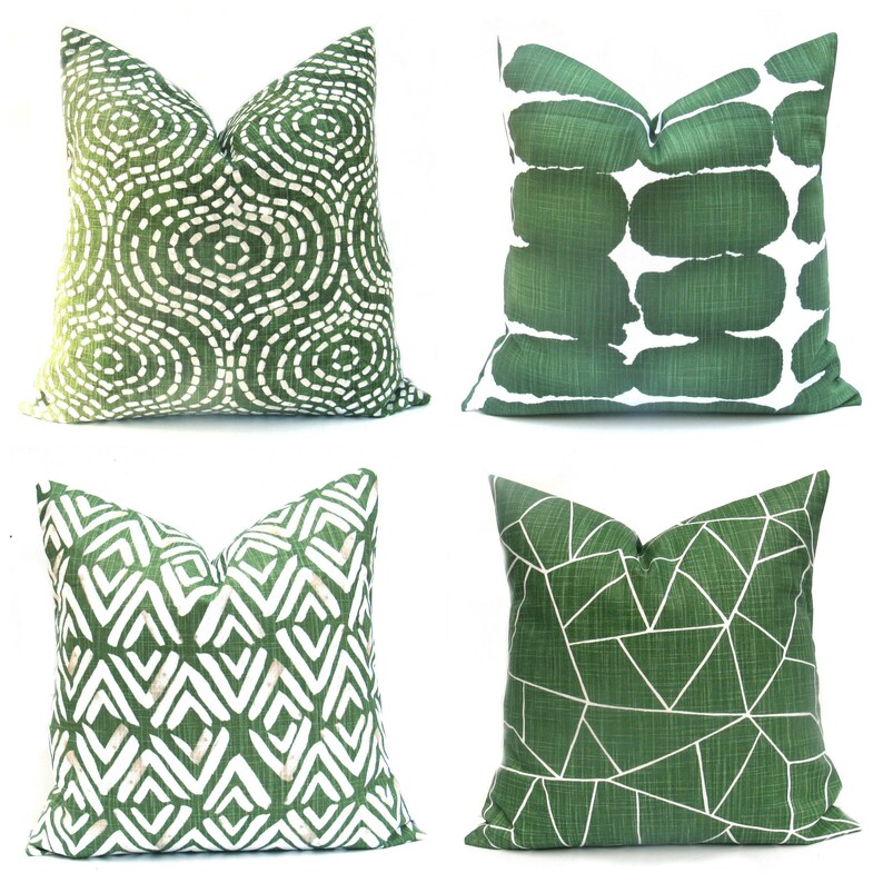 Green Pillow , Green Pillow Cover, Green Throw Pillow, Decorative Green Pillow , Accent Pillow, Green toss pillow, Green Cushi image 3