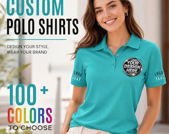 Custom Polo Shirt | Personalized Logo Polo | Team Uniform Shirt | Company Polo | Family Reunion Gift | Matching Polo Tee