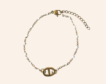 Bracelet maille marine acier inoxydable