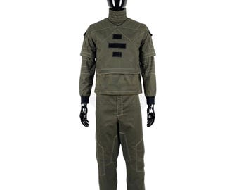 Din Djarin Mandalorianer Kostüm-Set | Star Wars Mando Cosplay Anzug | Kopfgeldjägerin Flug Outfit | Halloween | Kundenspezifische Größe verfügbar