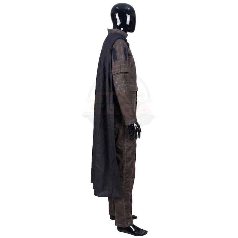 Din Djarin Mandalorian Costume Ceinture Cape Cummerbund Flak Gilet Tenue Complète Cosplay Halloween Adulte Beskar Guerrier Costume Chasseur De Primes image 3