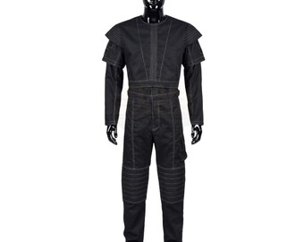 Boba Fett Black Handmade Costume 3 Piece Set | Shirt Pants Flak Vest | Star Wars Bounty Hunter Cosplay | Dark Outfit Halloween 2026 Custom