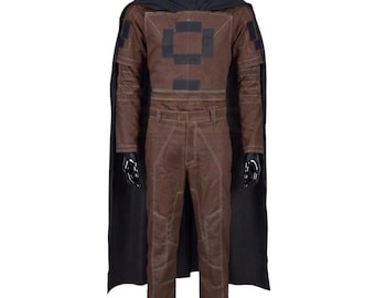 Din Djarin Mandalorian Costume Suit Flak Vest Cape Brown Jumpsuit Cosplay Halloween Bounty Hunter Star Wars Outfit Men