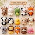 15 Crochet Animal Keychain Patterns | Amigurumi PDF Bundle (Digital Download) product logo