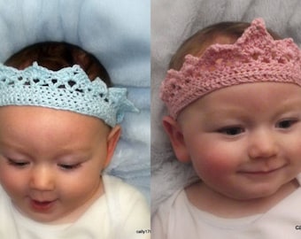 Baby Girls and Boys Crochet Crown