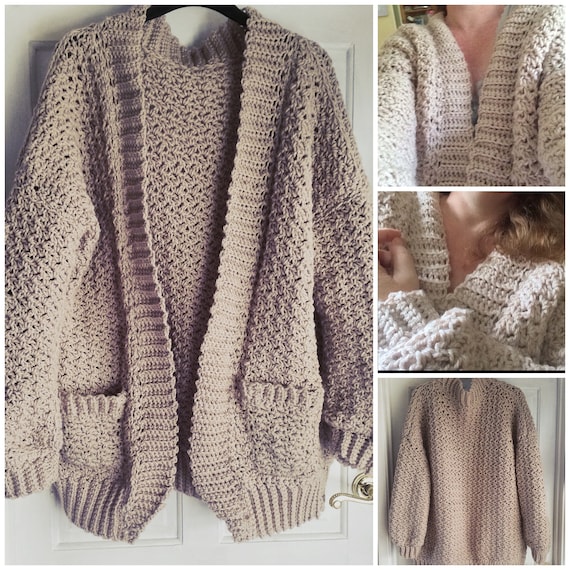 oversized cardigan crochet pattern