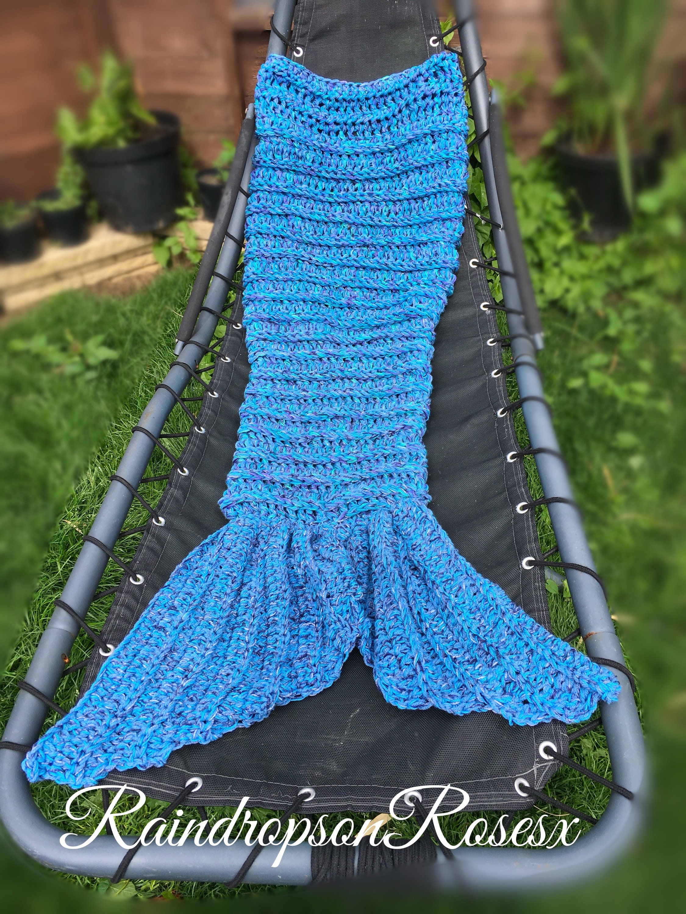 Crochet Mermaid Tail Blanket Chunky Cosy Snuggle Sack in Baby Etsy UK