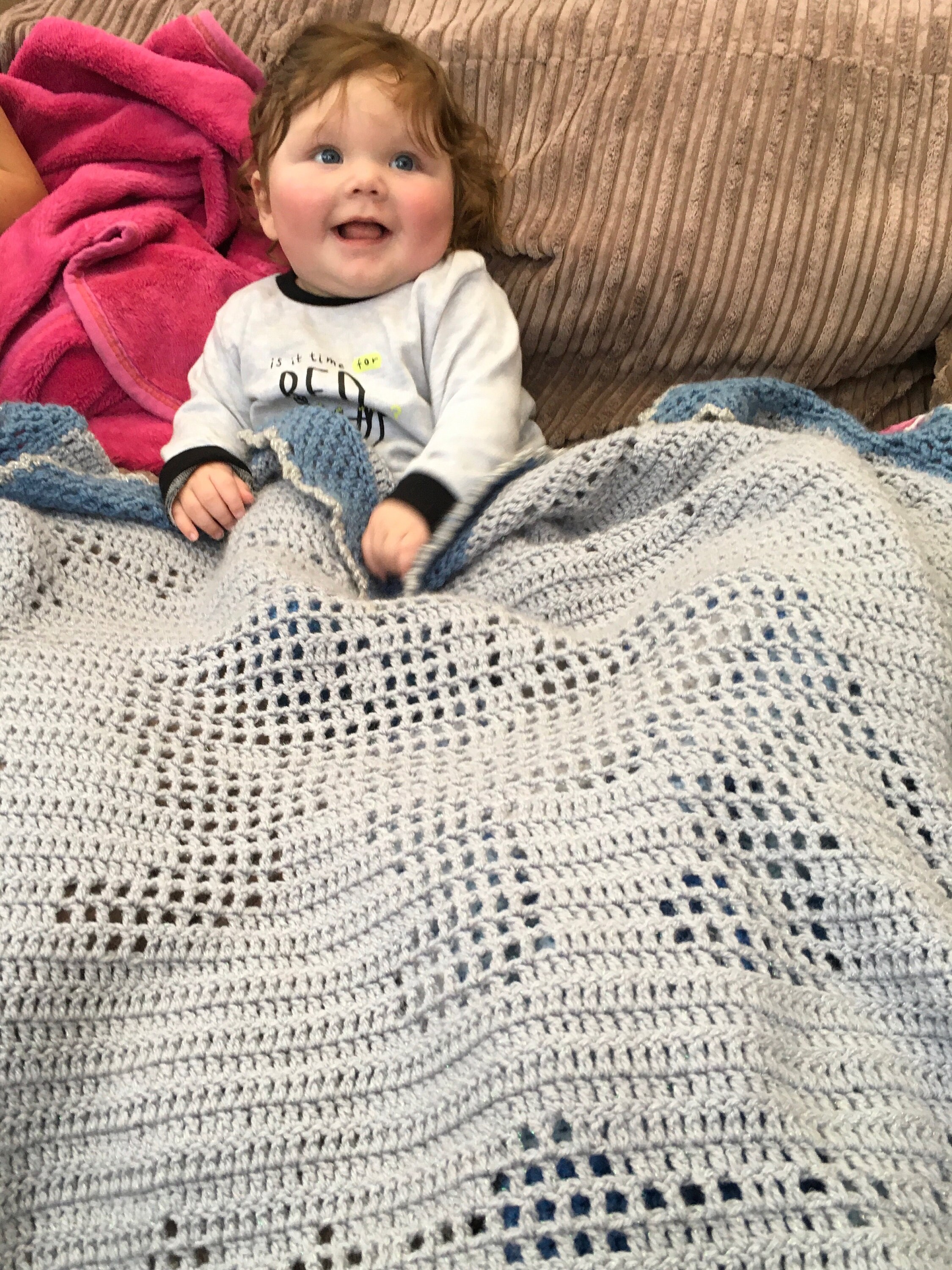 Crochet Baby Filet Elephant Blanket Christening New Baby Etsy