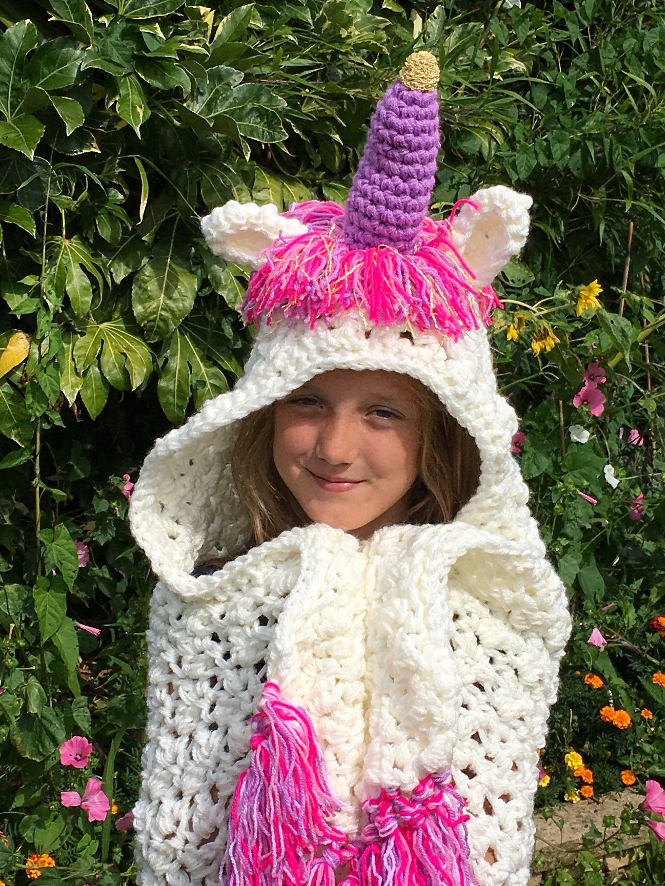 Hooded Unicorn Blanket Etsy
