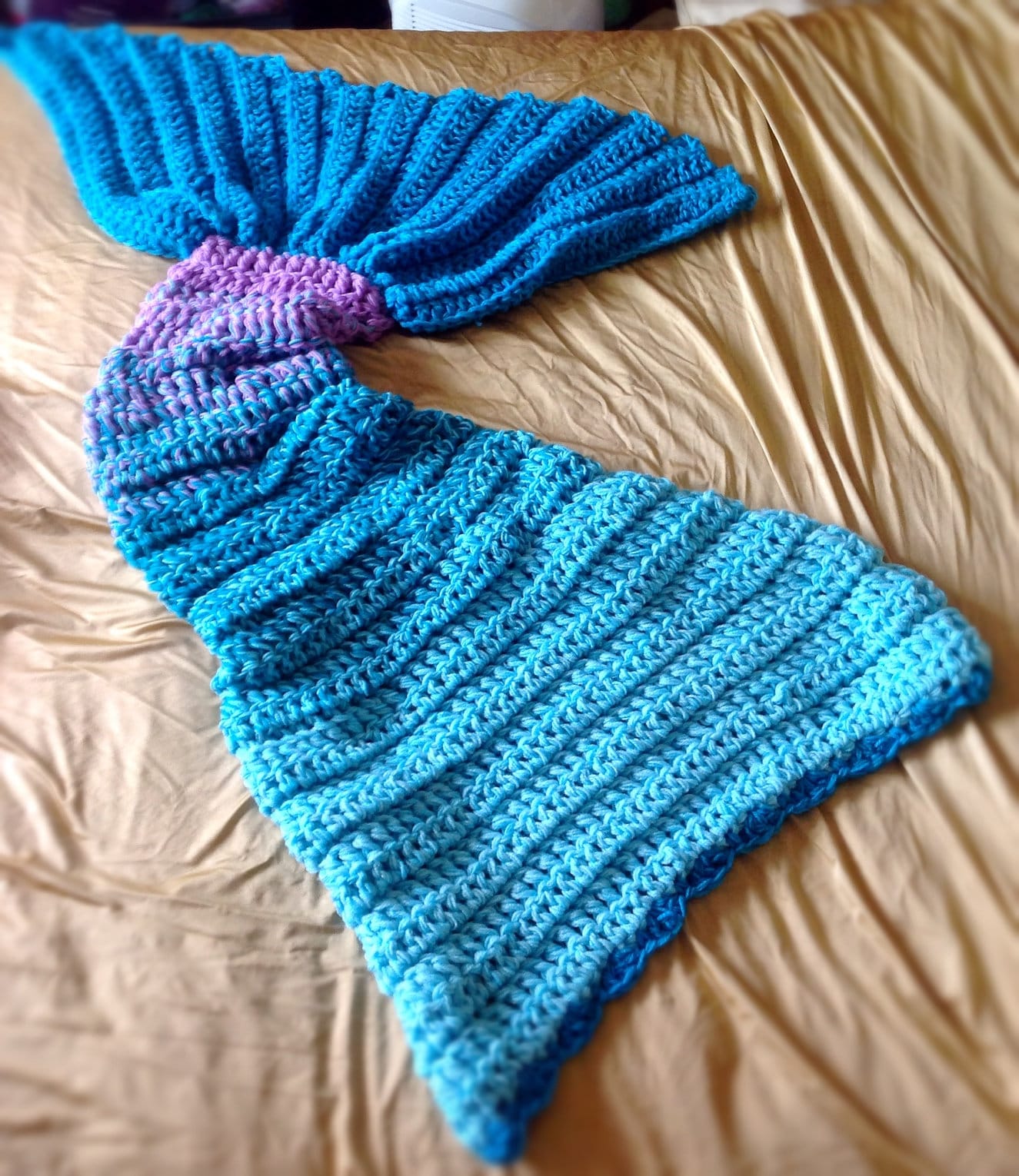 Crochet Mermaid Tail Blanket Chunky Cosy Snuggle Sack in Baby Etsy