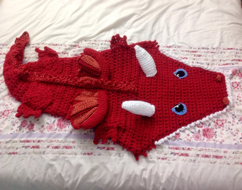 Crochet Dragon Blanket chunky knit snuggle sack Cocoon. Etsy