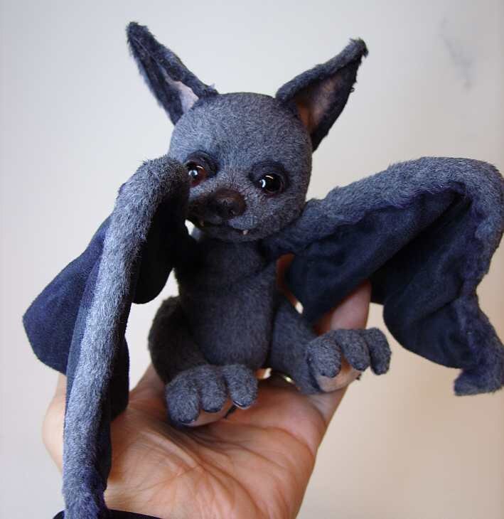 Sew Your Own Bat With Movable Eyelids Ebook With 52 Pages and Pattern ...