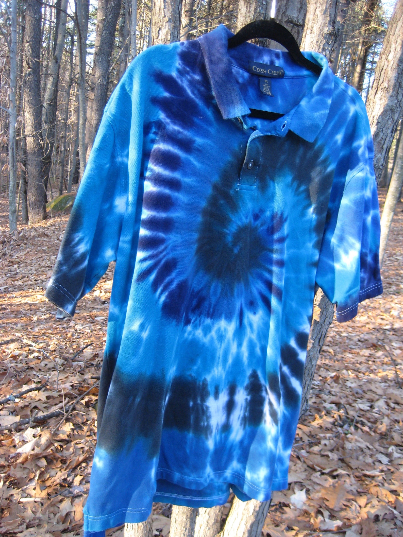 tie dye golf shirt women's