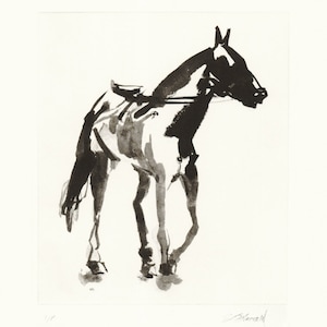 Intaglio Horse print