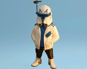 Captain Rex Urban Vibes-figuur | 3D PLA-verzamelobject | Streetwear-decoratie