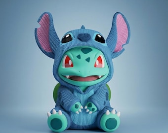Bulbstitch-figuur | Gehaakt mashup 3D-standbeeld | Handgemaakte fanart