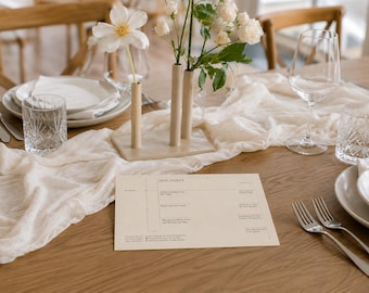 Gästebuch Hochzeit zum Ausdrucken - Classic Cream quer