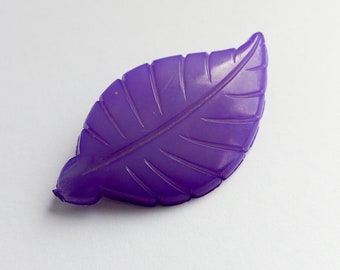 Leaf Brooch Purple