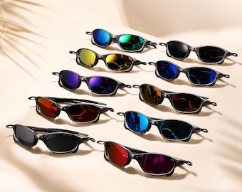 Juliet Polarized Sunglasses, Futuristic Metal Frame, Sport Cycling Shades, Techwear Outdoor Glasses, UV400 Eyewear