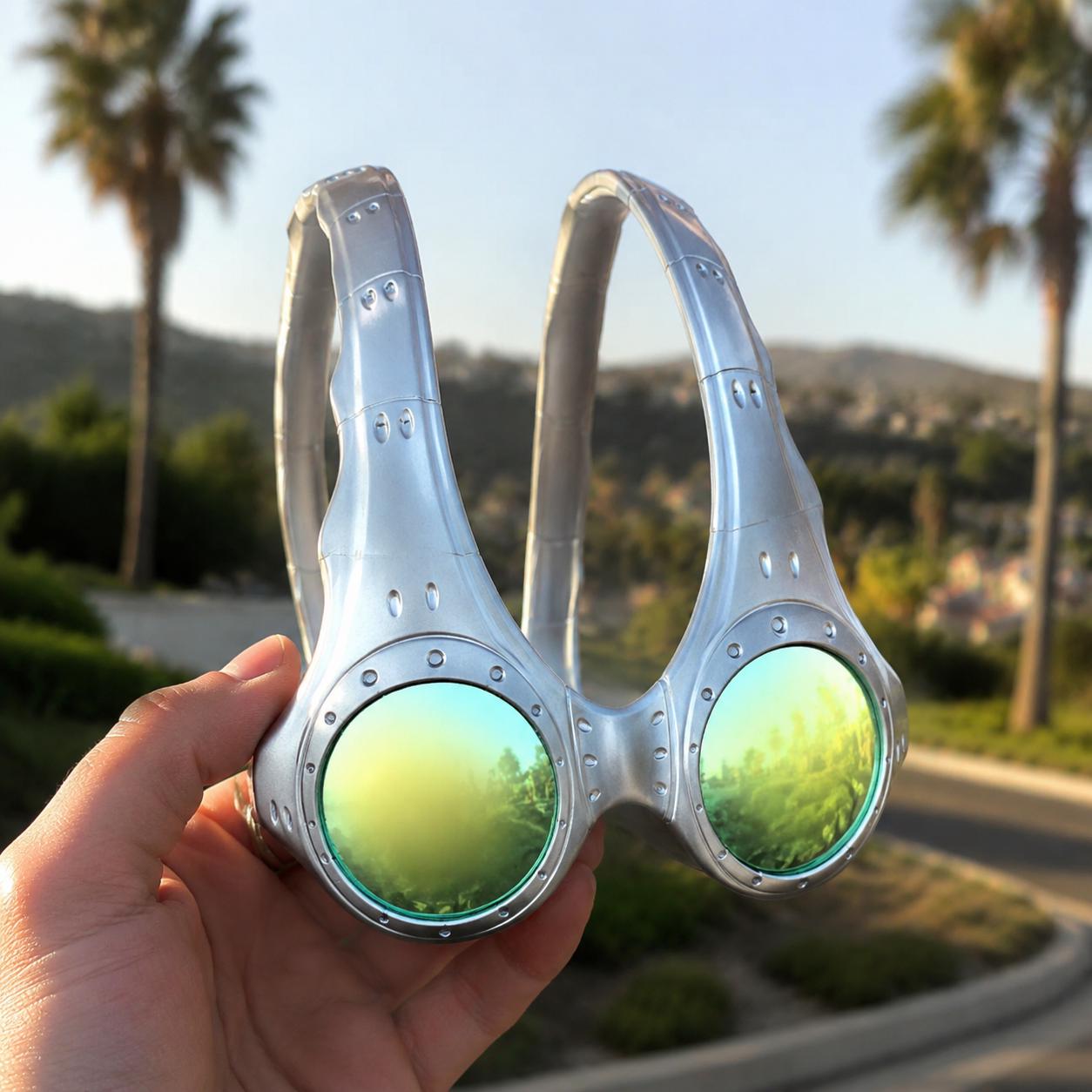 Futuristic Sport Sunglasses Interchangeable UV400 Cycling Goggles, Running Eyewear