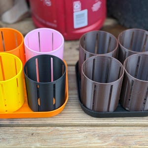 Seed Starting Tray with Removable Cells | Easy Transplant Garden Seedling Starter | 4 Cell Propagation Tray