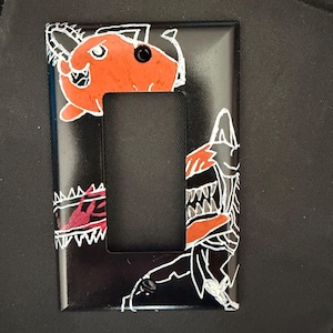 Chainsaw Man Light Switch Cover