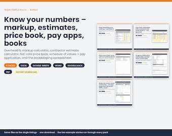 Pricing and Profit Bundle template