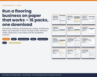 Flooring Business Bundle template