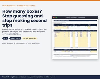 Flooring Sq Ft Calculator template