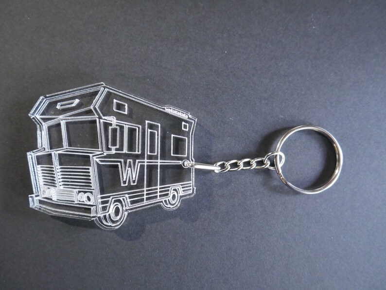 Vintage Winnebago RV Camper Key Chain back pack luggage tag small gift